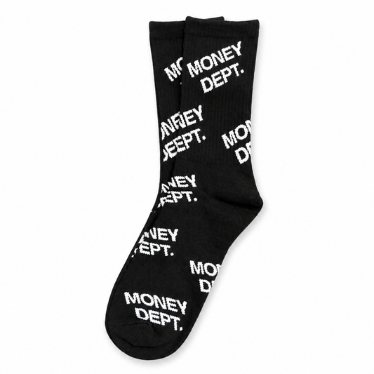 Money Dept Logo Socks (Black)