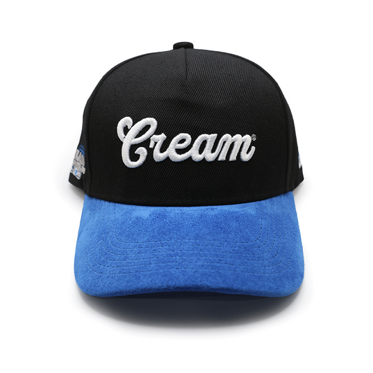Cream World Series Snapback (Black/Blue)