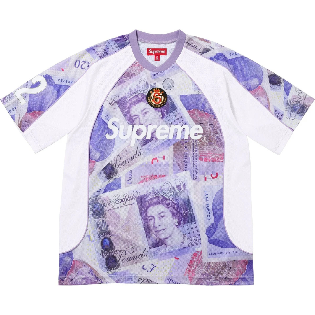 Supreme Pounds Soccer Jersey (White)