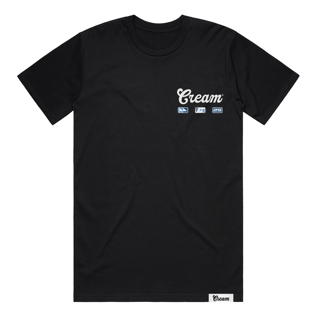 Cream Logo Tee (Black)