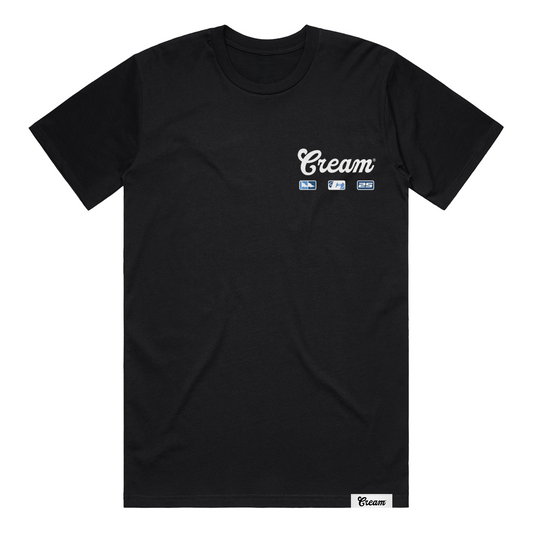 Cream Logo Tee (Black)