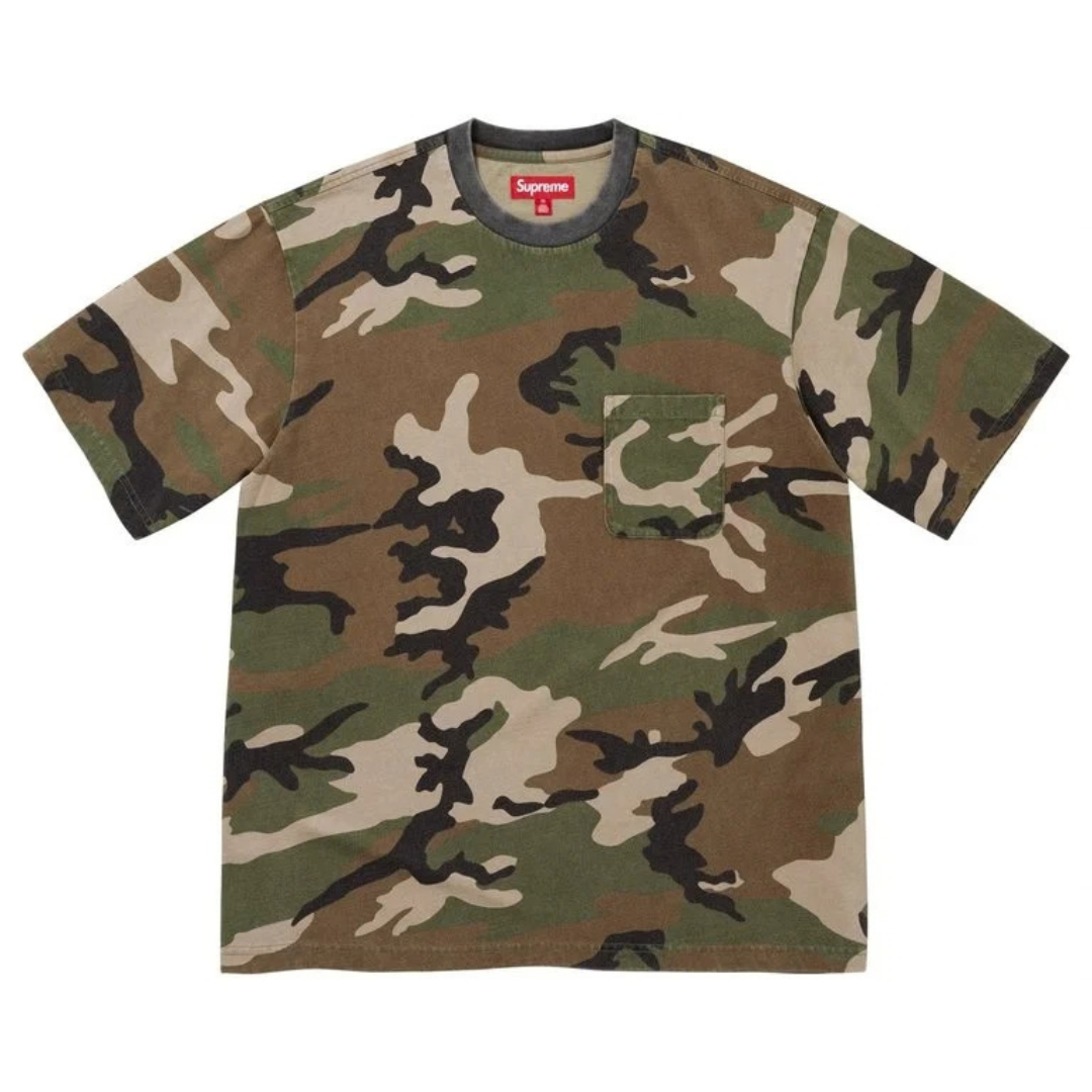 Supreme Cracked Pocket S/S Top (Woodland Camo)