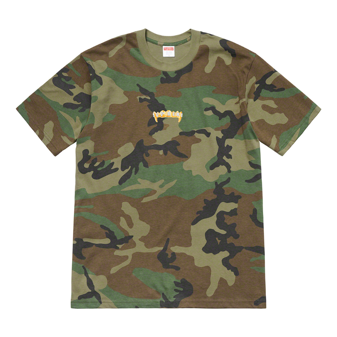 Supreme Fronts Tee (FW19)(Woodland Camo)