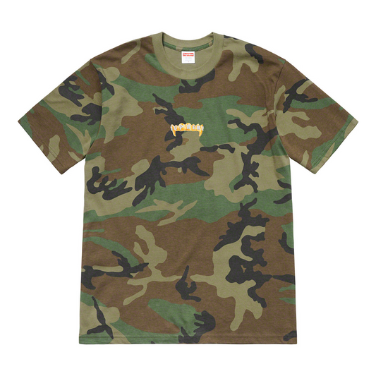 Supreme Fronts Tee (FW19)(Woodland Camo)