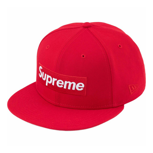 Supreme Sharpie Box Logo New Era Fitted Hat (Red)