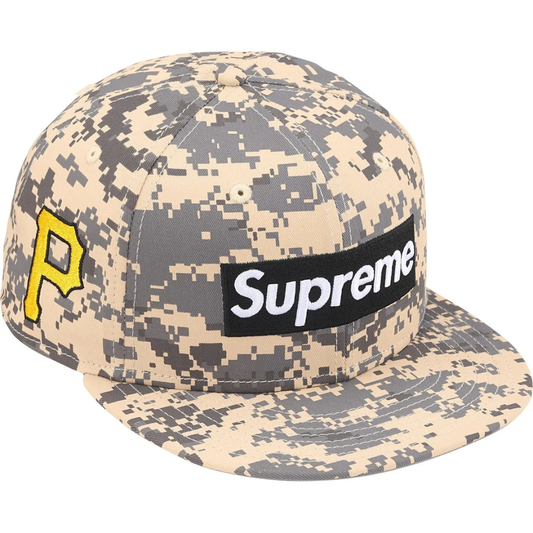 Supreme x New Era MLB Teams Box Logo Fitted Hat (Digi Camo)(Pittsburgh Pirates)