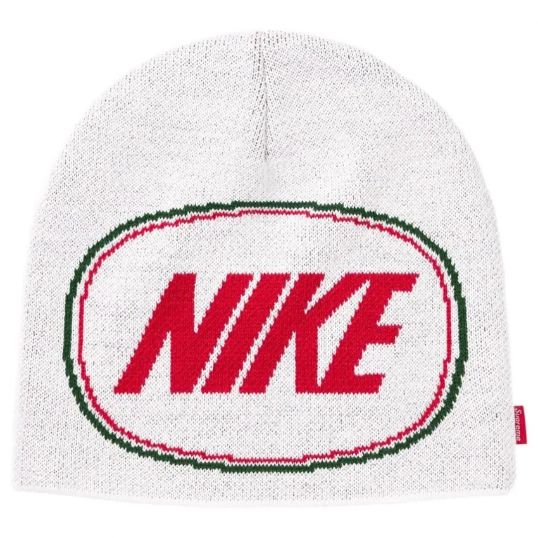 Supreme Nike Oval Beanie (FW26)(White)