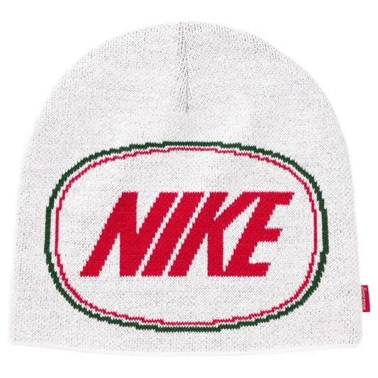 Supreme Nike Oval Beanie (FW26)(White)