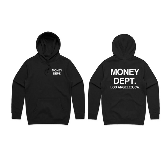 Money Dept Puff Print Hoodie (Black/White)
