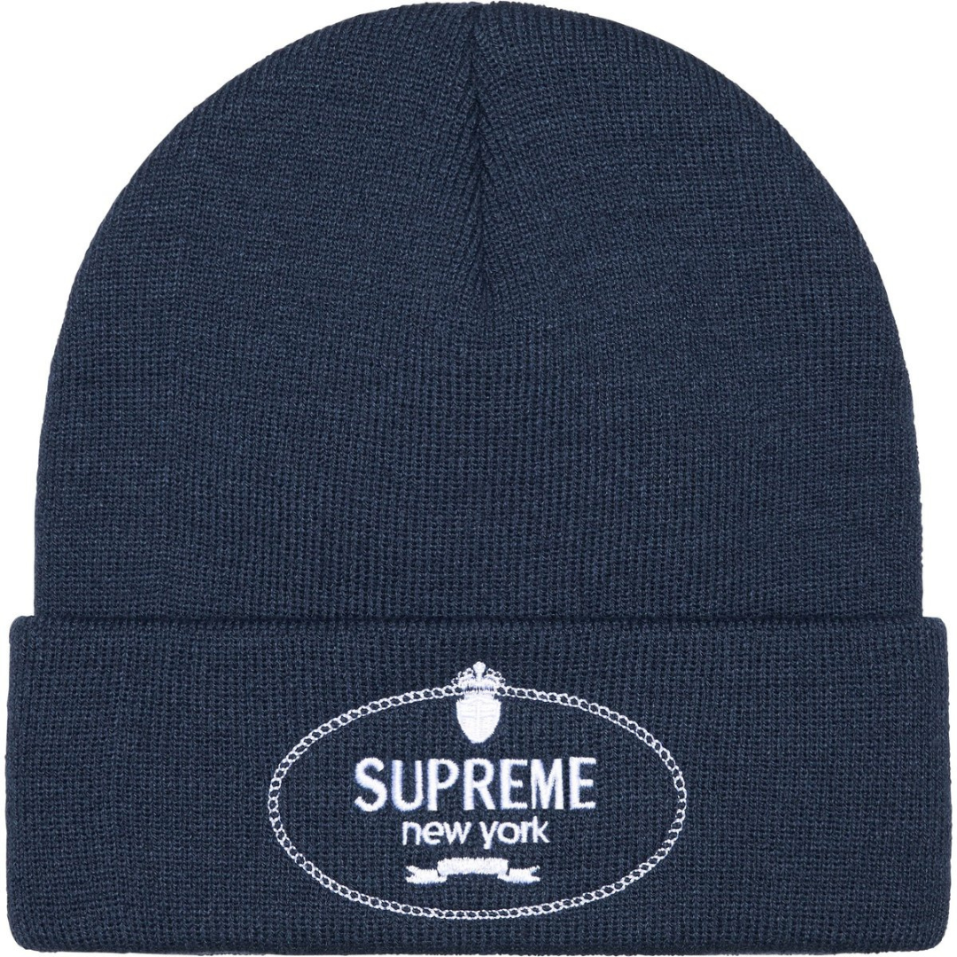 Supreme Crest Beanie (Navy)