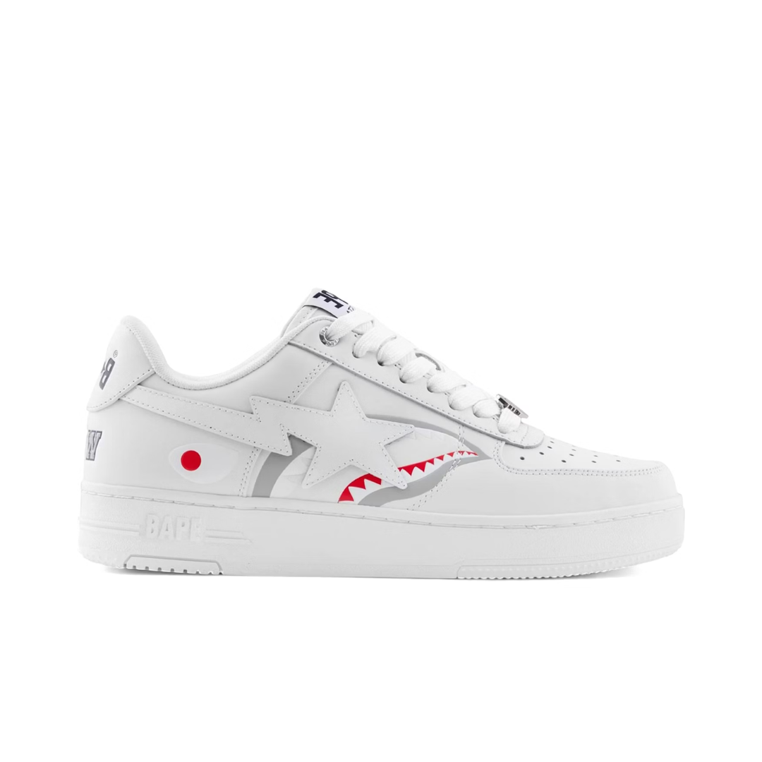 A Bathing Ape Bape Sta Low #2 Shark White