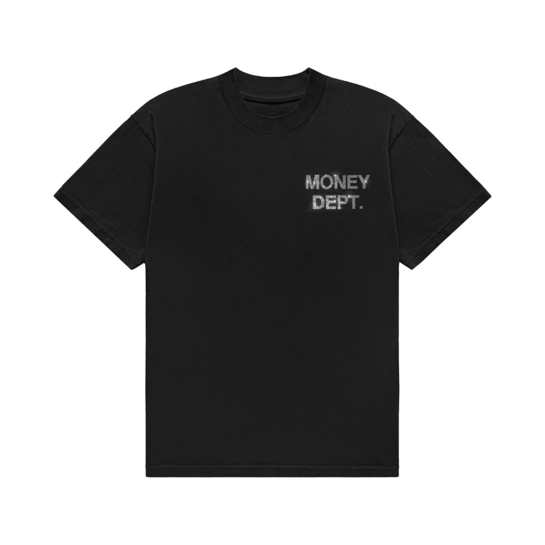 Money Dept Rhinestone Tee (Clear)