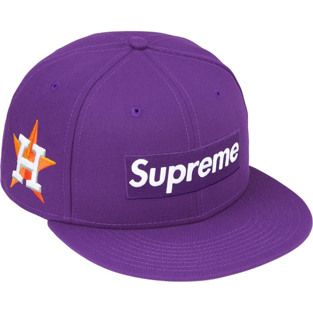 Supreme x New Era MLB Fitted Hat (Purple)(Houston Astros)