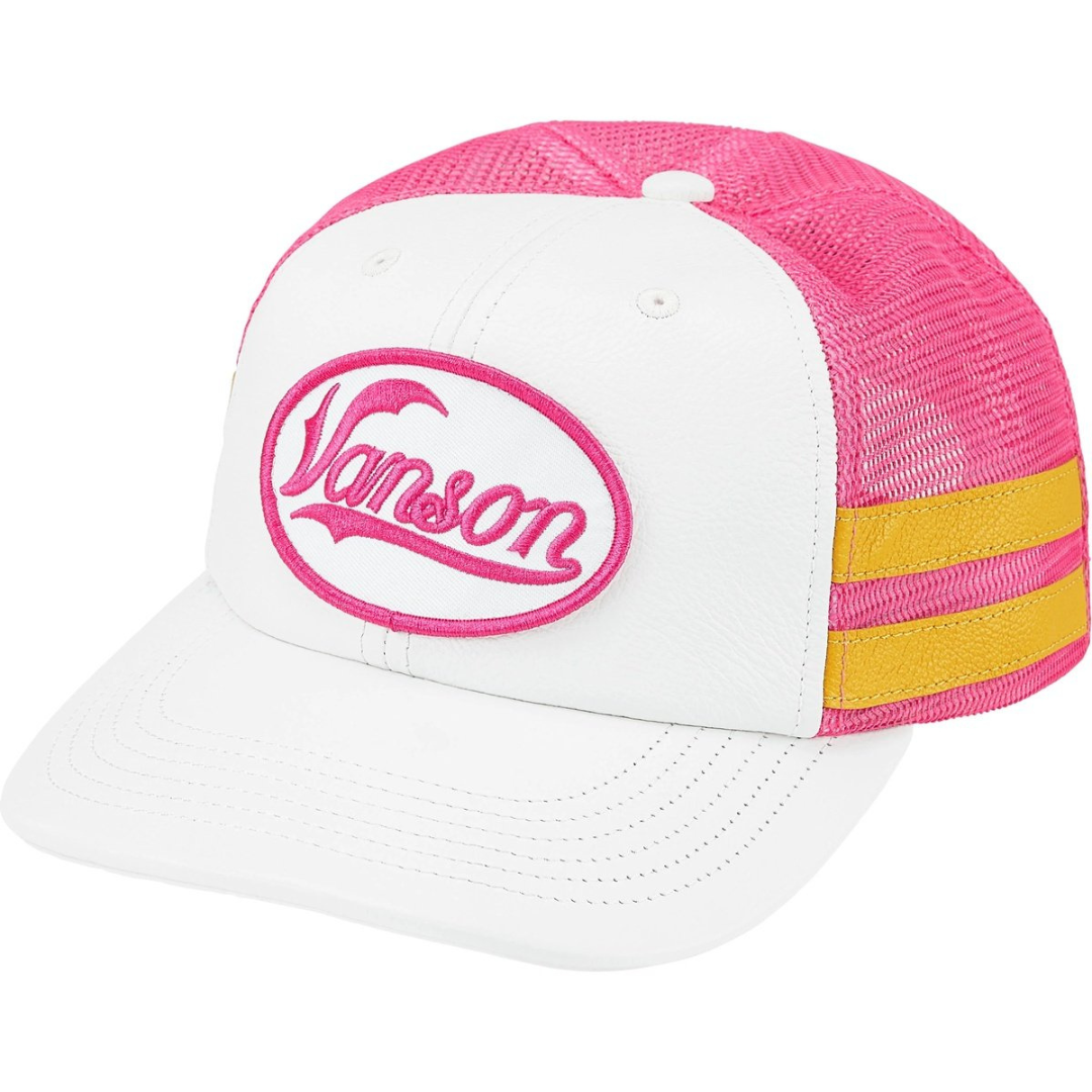 Supreme Vanson Leathers Mesh Back 6-Panel (White)