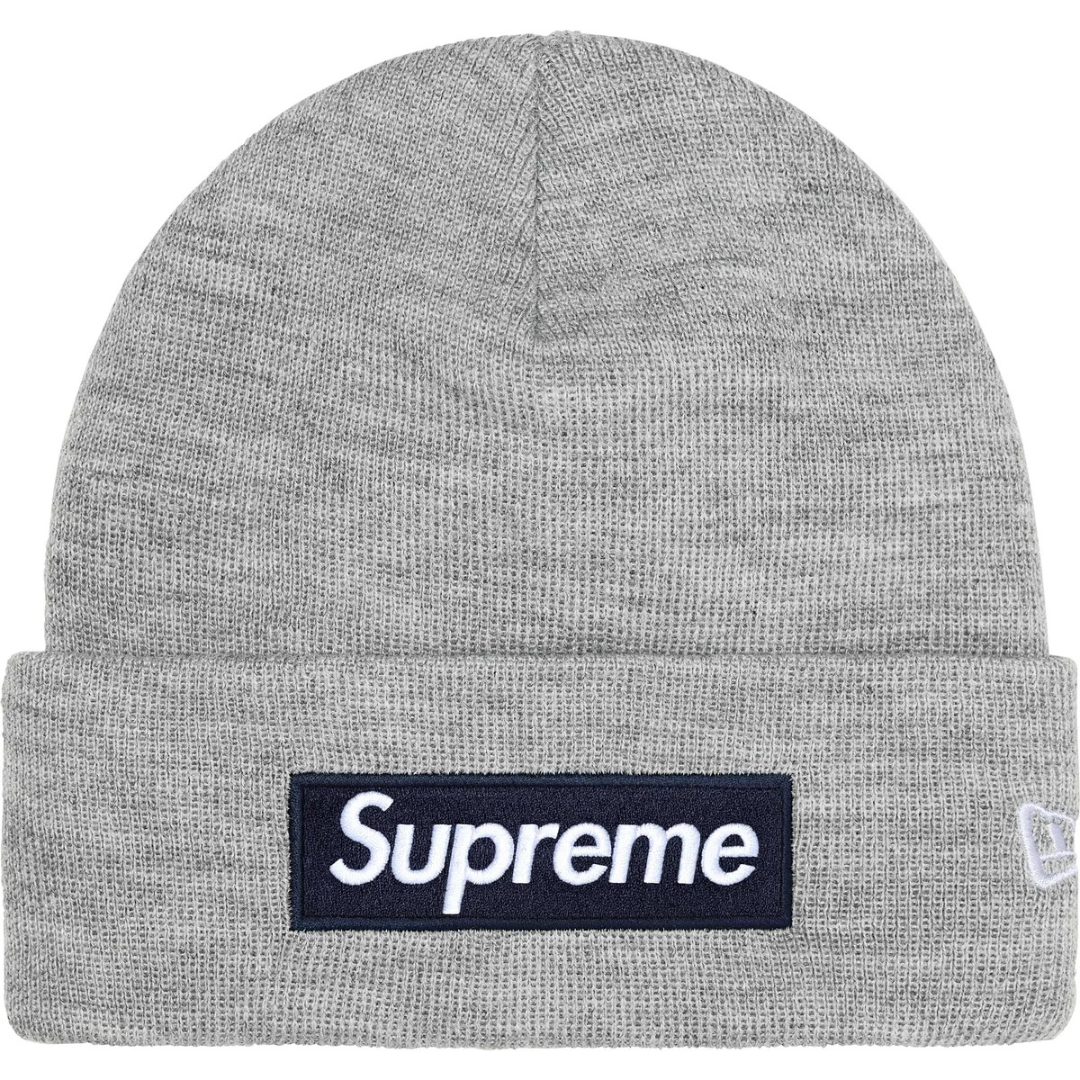 Supreme New Era Box Logo Beanie (FW25)(Grey)