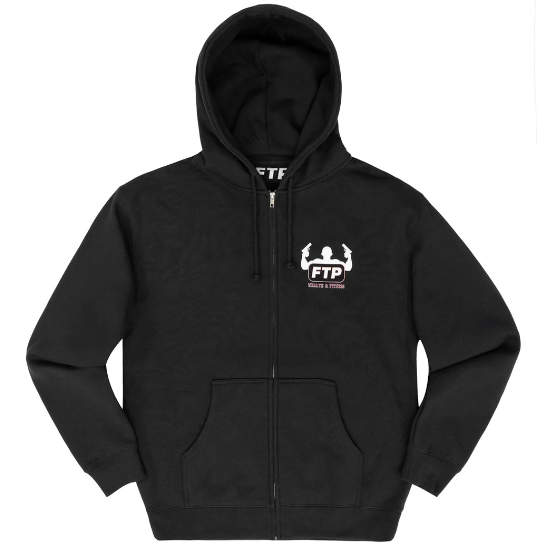 FTP Wealth & Fitness Zip Up Hoodie (Black)