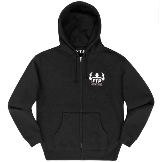 FTP Wealth & Fitness Zip Up Hoodie (Black)