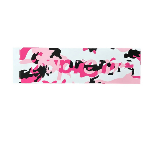 Supreme Camo Box Logo Sticker (Pink)