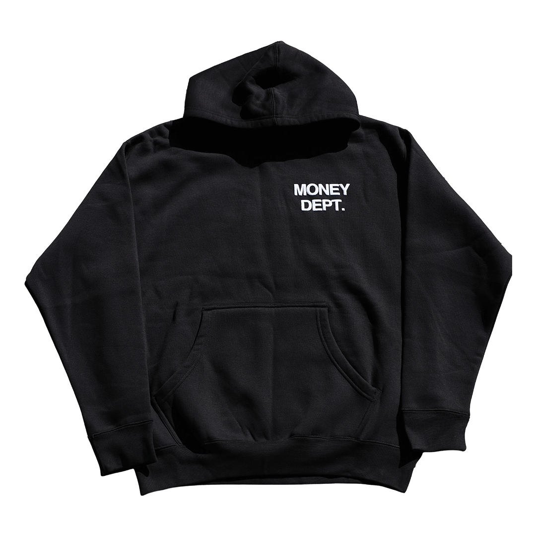Money Dept x San Bernardino Puff Print Hoodie (Black)