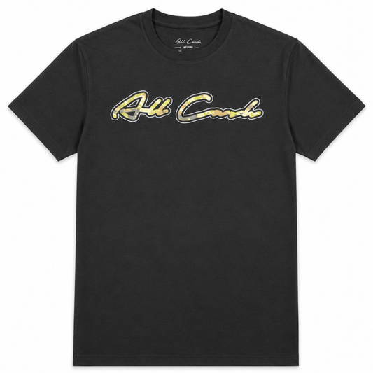 All Cash Font Tee (Black/Green)