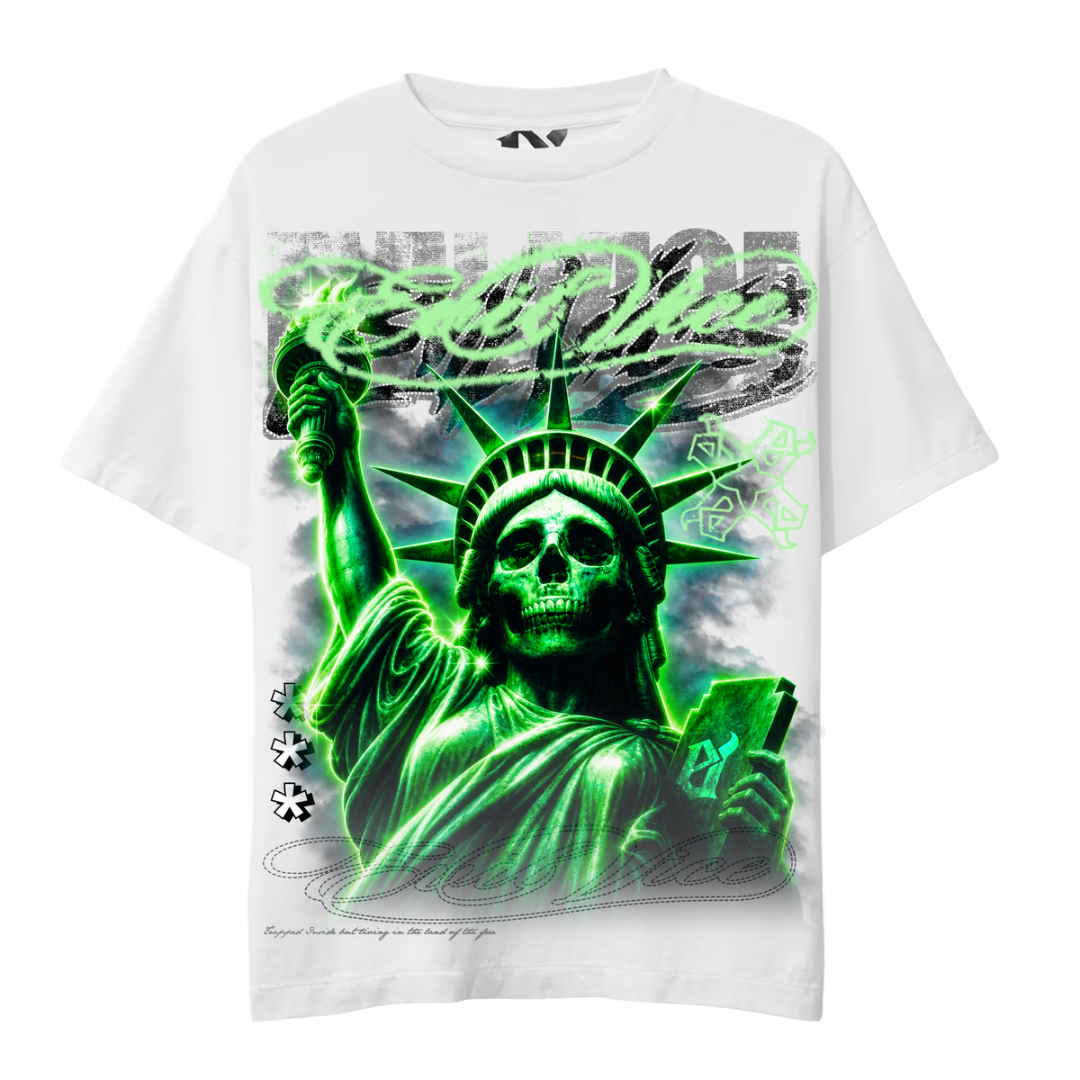 Evil Vice Slime Liberty Tee (White)