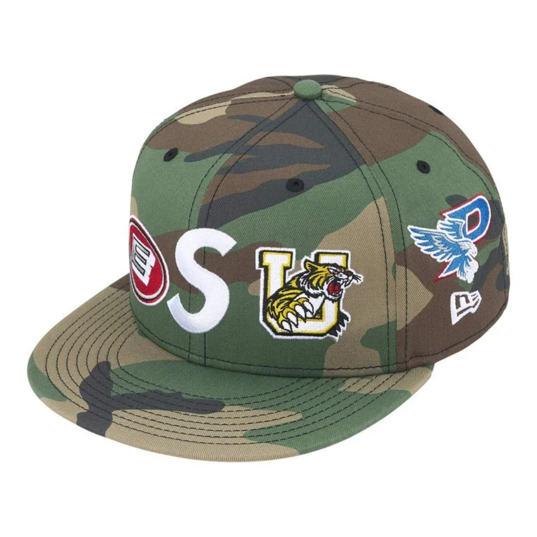 Supreme x New Era S Logo Mascot Fitted Hat (Camo)