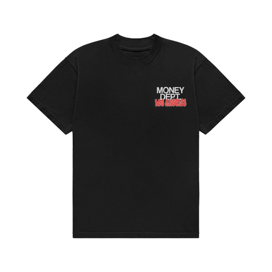 Money Dept Red LA Tee (Black/Red)
