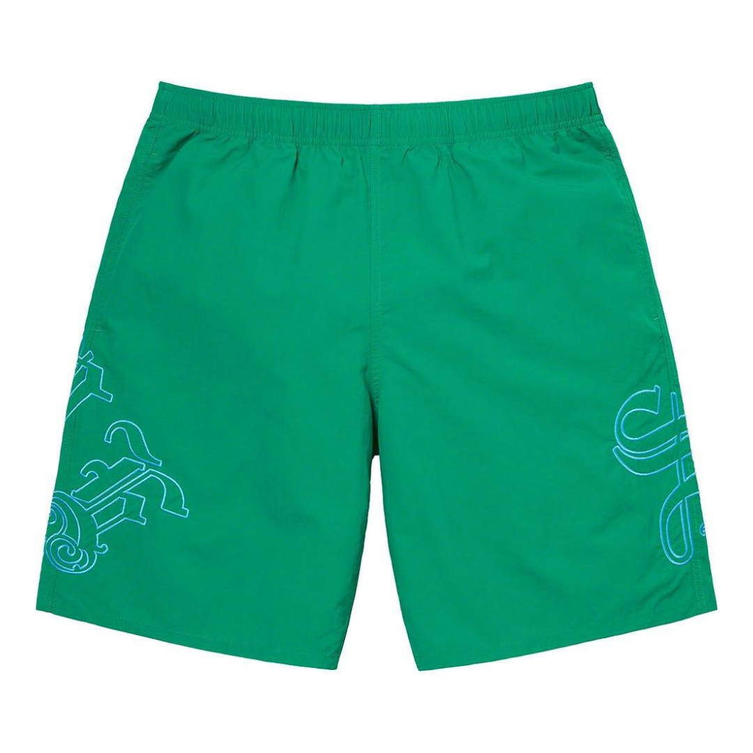 Supreme Old English Nylon Shorts (Green)