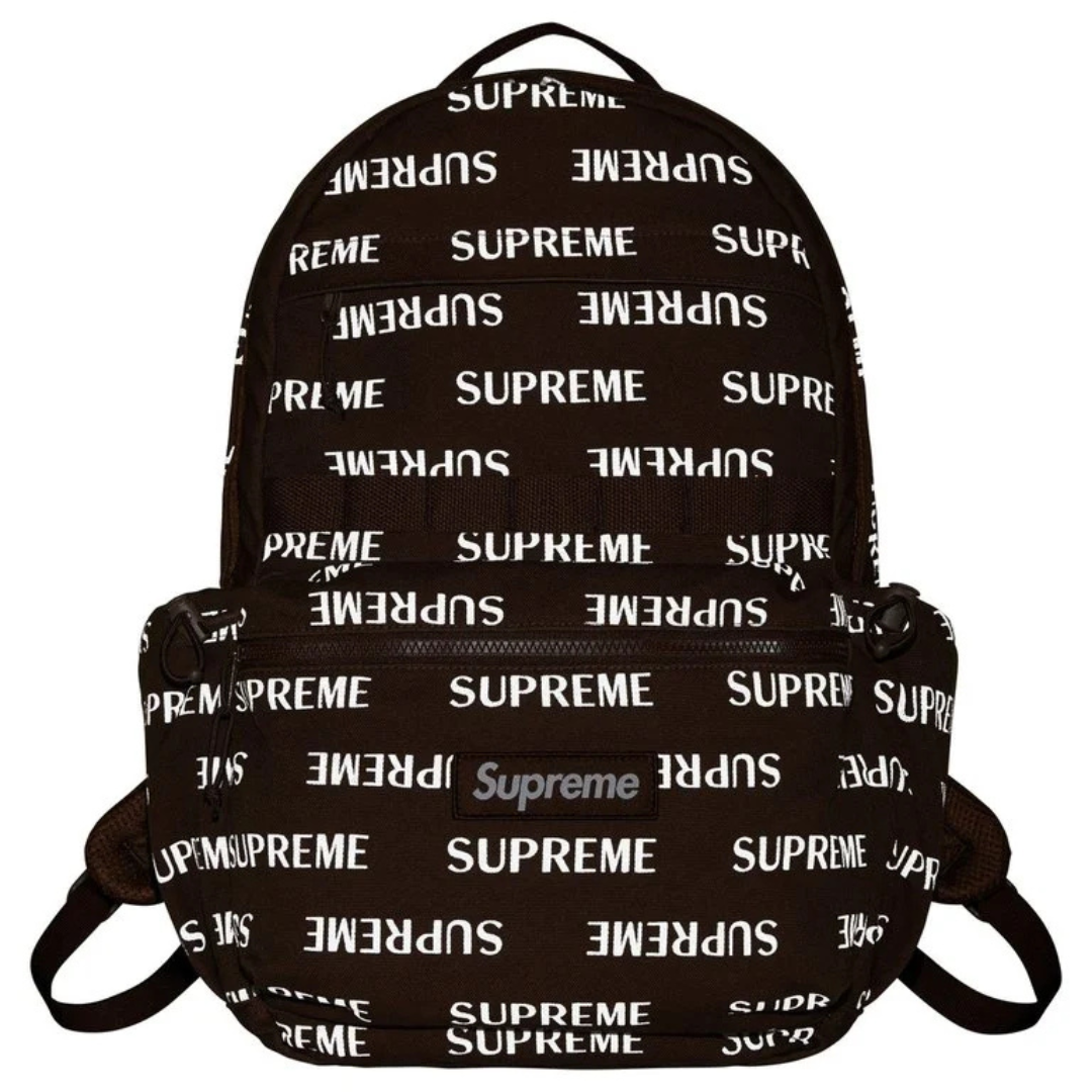 Supreme Logo Backpack (FW26)(Brown)