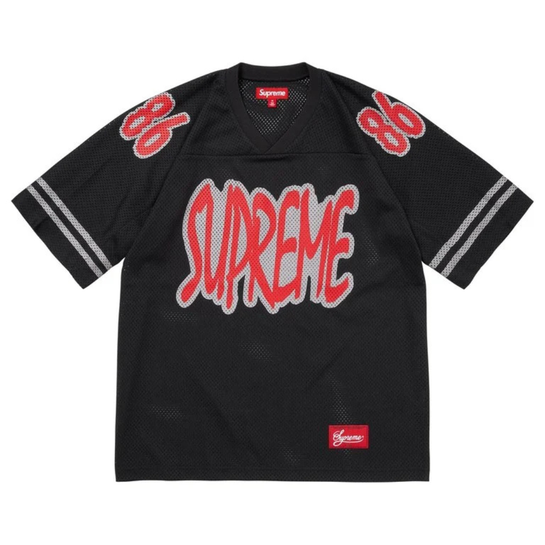 Supreme Reflective Football Jersey (Black)