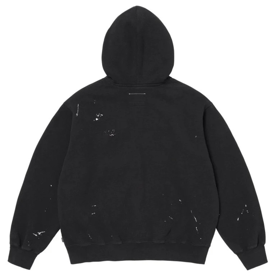 Supreme MM6 Maison Margiela Box Logo Zip Up Hoodie (Black)