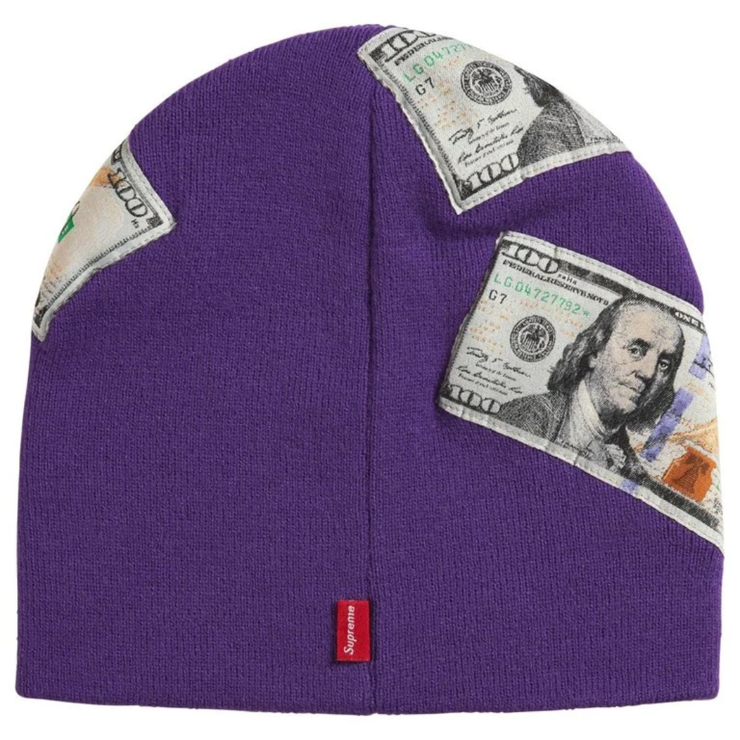 Supreme Money Beanie (Purple)