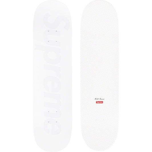 Supreme Tonal Box Logo Skateboard Deck Set (White)