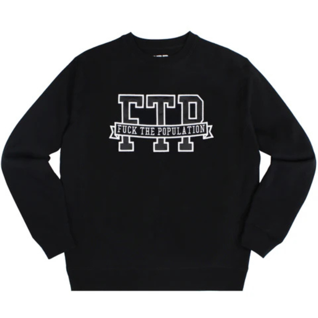 FTP Collegiate Crewneck (Black)
