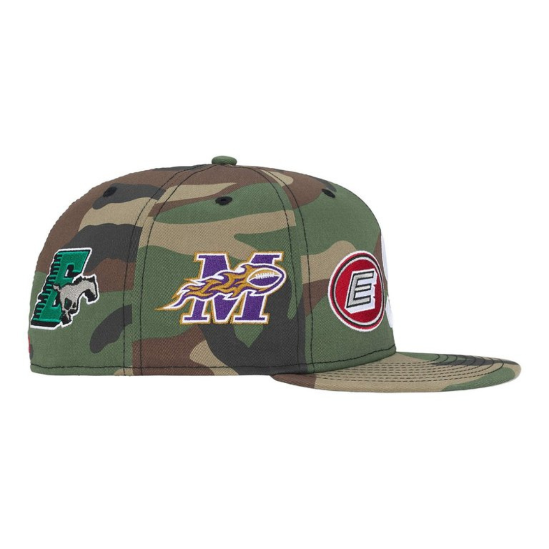Supreme x New Era S Logo Mascot Fitted Hat (Camo)