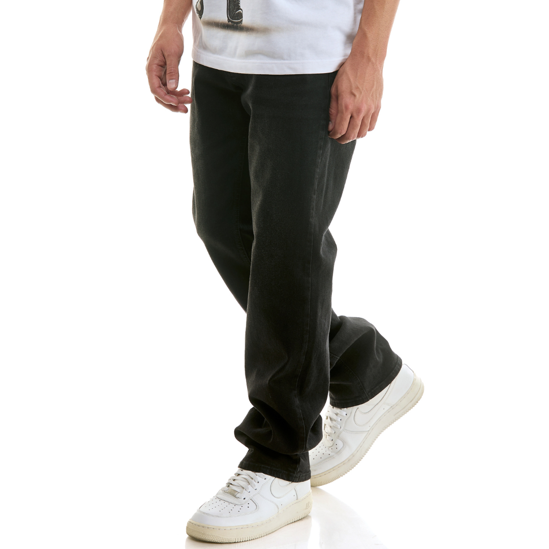 KDNK Slim Straight Denim Jeans (Black)(103)