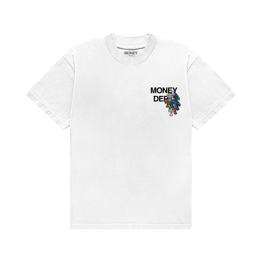 Money Dept Colorful Crosses Tee (White)