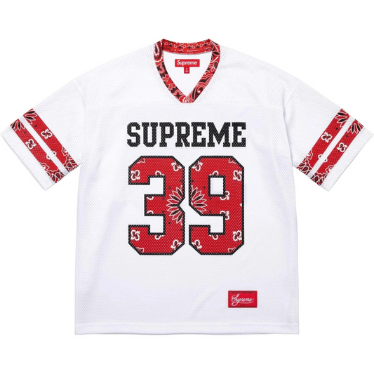 Supreme Bandana Football Jersey (White)