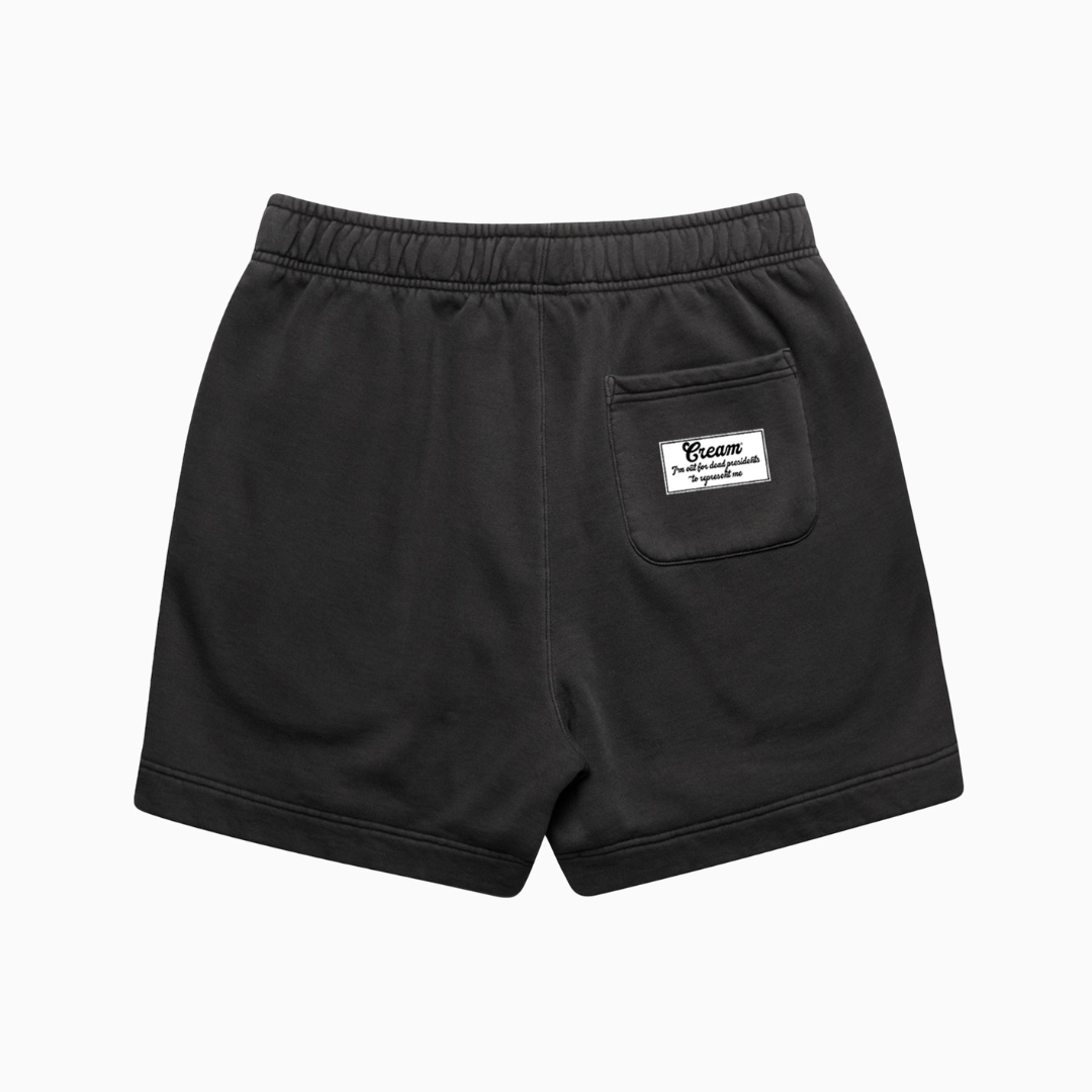 Cream Cash Rules Shorts (Washed Grey)