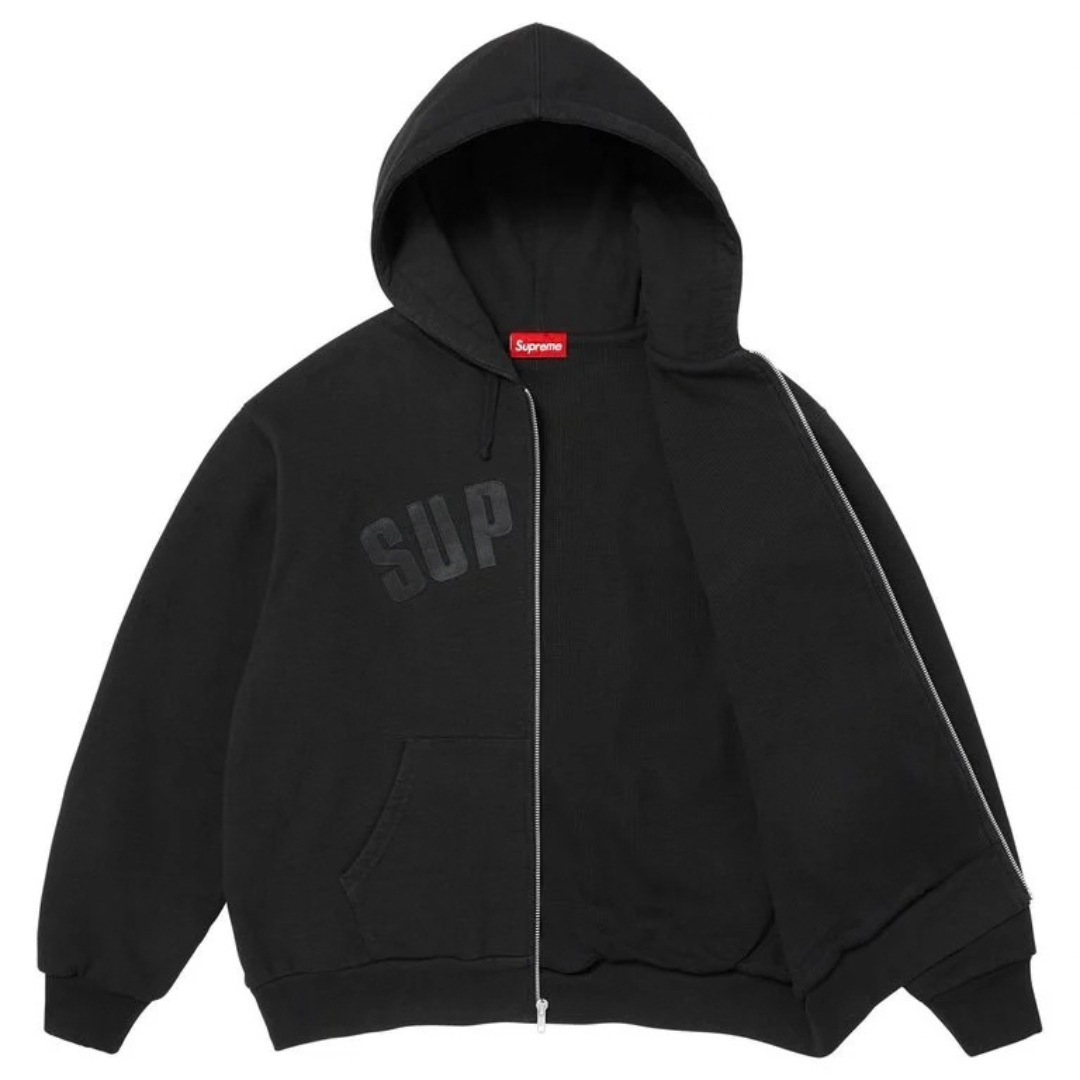 Supreme Arc Thermal Line Zip Up Hoodie (Black)
