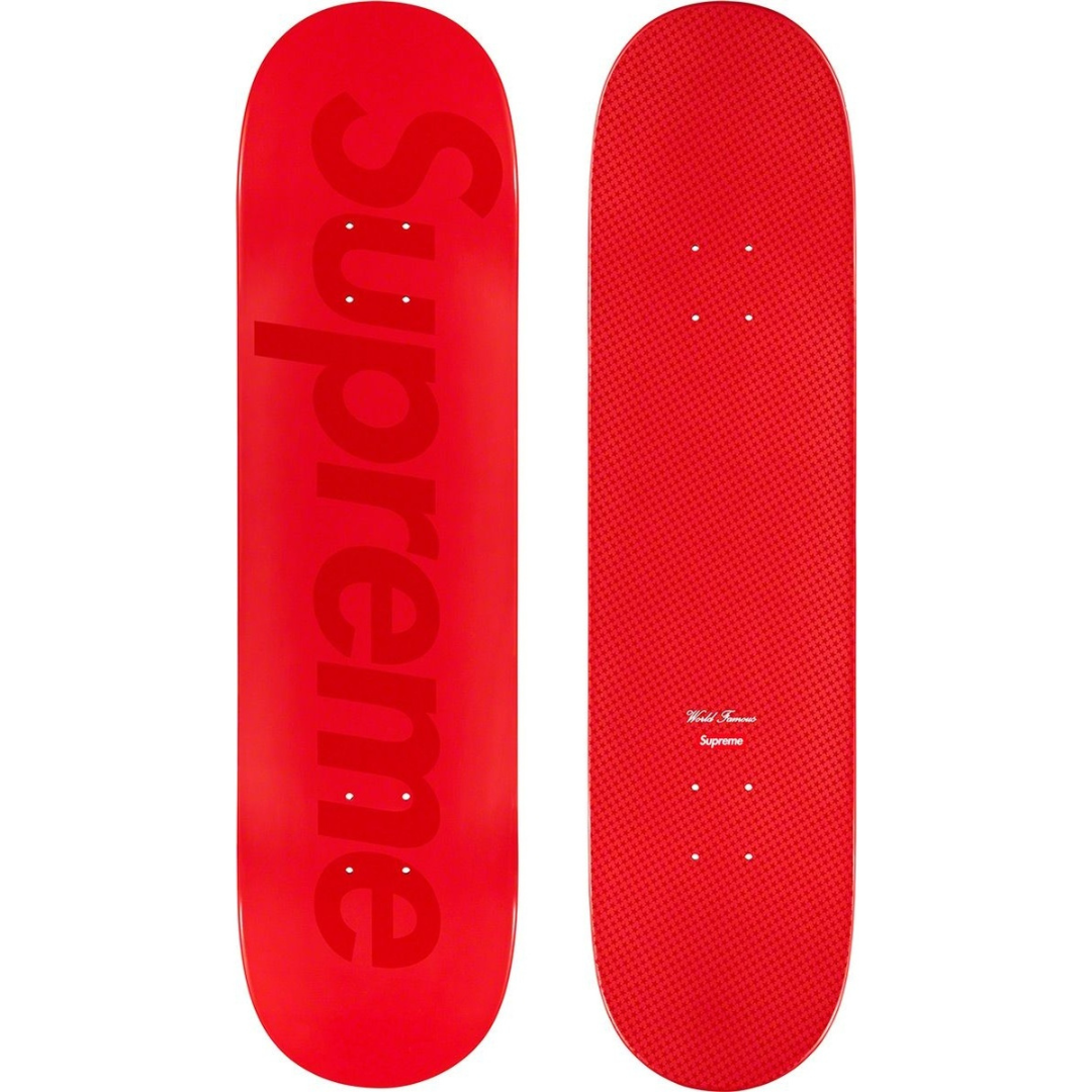 Supreme Tonal Box Logo Skateboard Deck (Red)