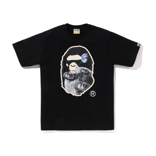 Bape Moon Ape Head Tee (Black)