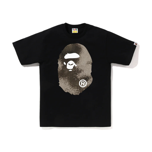 Bape High Tone Bleach Big Ape Head Tee (Black)