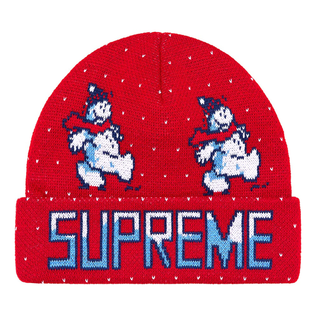 Supreme Snowman Beanie (Red)