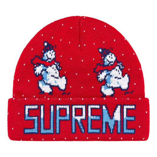 Supreme Snowman Beanie (Red)