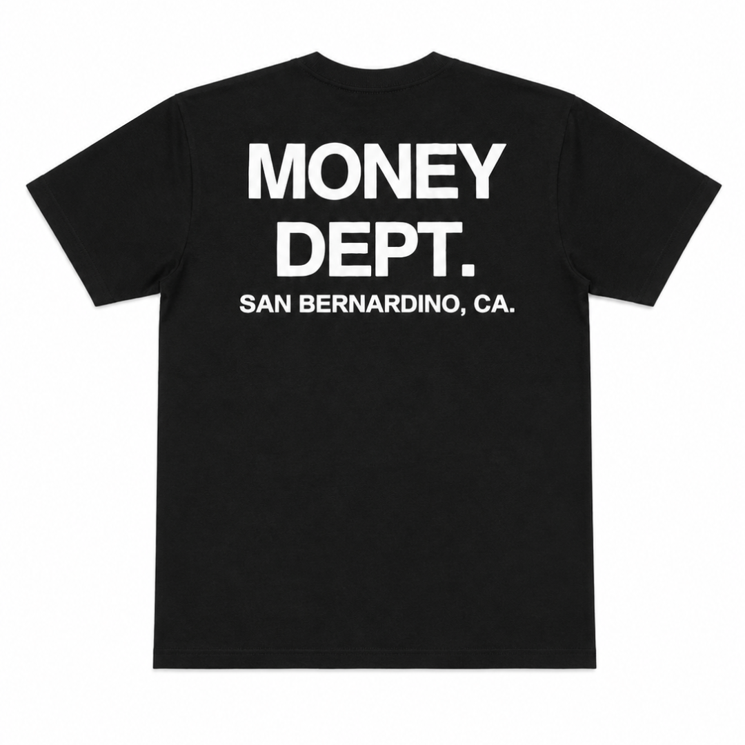 Money Dept x San Bernardino Puff Print Tee (Black)