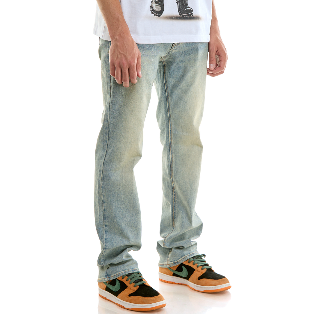 KDNK Slim Straight Denim Jeans (Blue)(103)