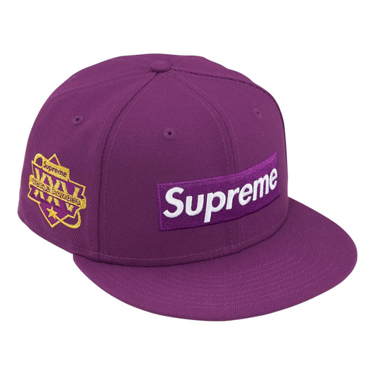 Supreme Championship Box Logo New Era Fitted Hat (Purple)