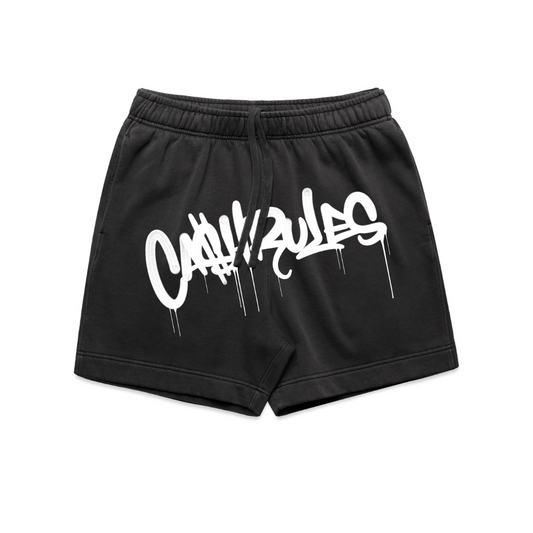 Cream Cash Rules Shorts (Washed Grey)