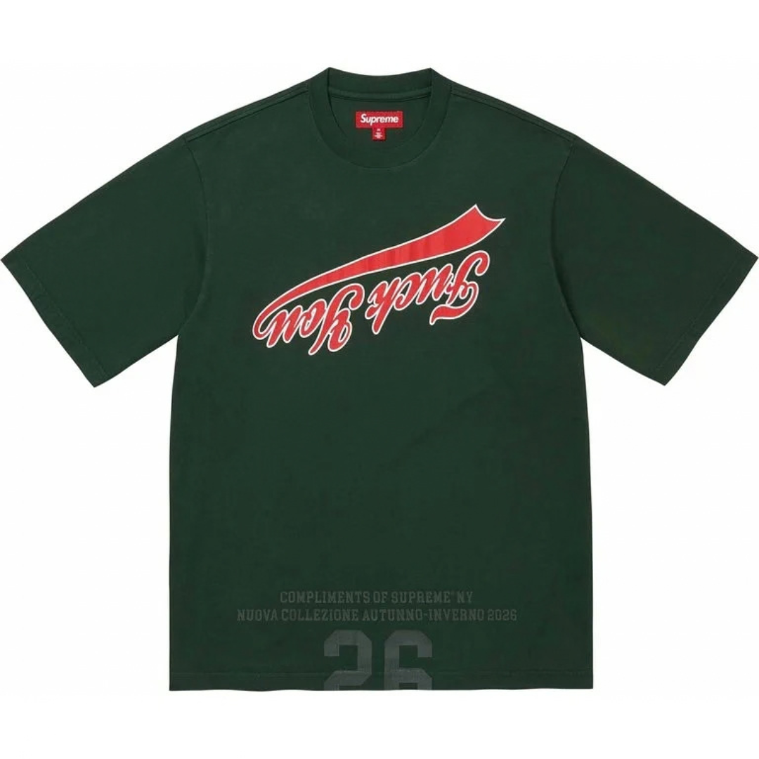 Supreme Cracked Flipped S/S Top (Dark Green)